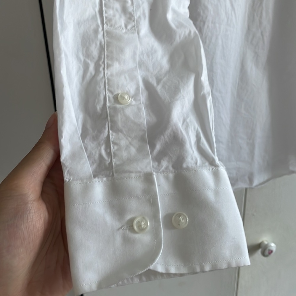 *FREE WITH PURCHASE* White button up collared shirt - Picture 9 of 11